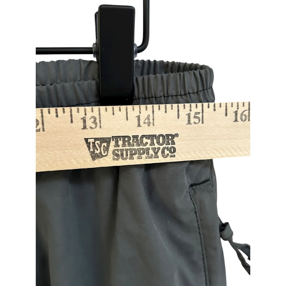 Old Navy Mens Y2K Blokecore Medium Gray Cargo Track Pants Drawstring Pockets - Picture 10 of 10